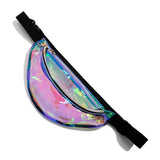 Iridescent Transparent Waterproof Travel Fanny Pack Sling Bag Adjustable