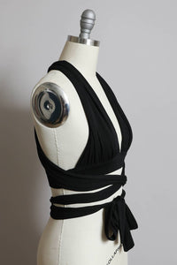 Multiple Ways Convertible Wrap Bralette Black