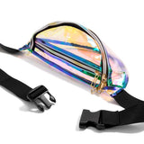 Iridescent Transparent Waterproof Travel Fanny Pack Sling Bag Adjustable
