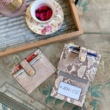 Cow Print Mini Snap Wallet/Card Holder