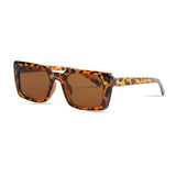 Brown Tortoise Angular Sunglasses