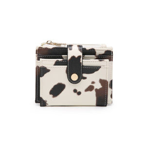 Cow Print Mini Snap Wallet/Card Holder