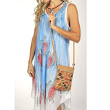 Paisley Print Vertical Cork Crossbody Bag – Wristlet & Crossbody Strap