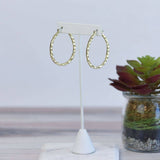 Dee Dee Hammered Hoop Earrings Gold tone