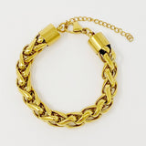 18K Gold Chain Link Bracelet – Tarnish & Water Resistant