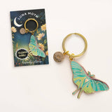 Glow-in-the-Dark Luna Moth Keychain & Bag Charm