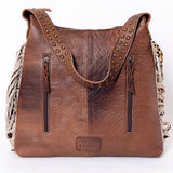 American Darling Hair-On Cowhide Fringe Shoulder Bag | Full Grain Leather Western Bag