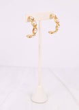 Dalma Pearl Hoop Earrings – Gold