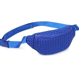 Aim High Woven Neoprene Belt Bag Fanny Pack Sling Bag Royal Blue