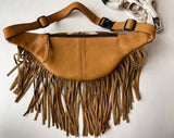 Western Hair-On Cowhide Fanny Pack | Brown & White Bum Bag
