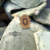 Aztec Sky Leather Western Scarf Slide Tee Clip or Ring