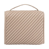 Joan & David Large Diagonal Quilted Hanging Toiletry Case