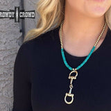 Say Whoa Necklace | Gold Western Bit Statement Necklace