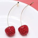 Fresh off the Vine Crystal Cherry Earrings