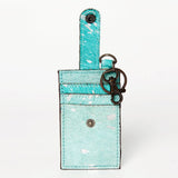 Hair-On Cowhide Leather Card Holder - Genuine Western Wallet