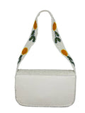 Orange Beaded Shoulder Bag