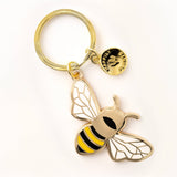 Honey Bee Keychain & Bag Charm – Nature & Garden Gift