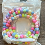 2 in 1 Beaded USB Charger Pastel Rainbow