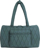 Max Studio Quilted Duffle Bag - 20" Travel Weekender with Add-A-Bag Spruce