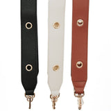 Evelynn Eyelet Vegan Leather Strap Cream