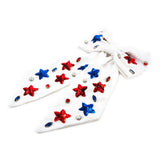 Oh My Stars Sequin & Rhinestone Patriotic Hair Bow