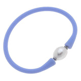 Bali Freshwater Pearl Silicone Bracelet Lilac