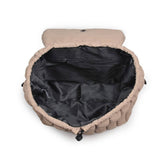 Alex Nylon Quilted Puffer Backpack Natural