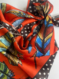 Tangerine Wild Feather Wild Rag