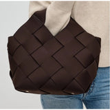 Resilience Woven Neoprene Tote – Chocolate Brown