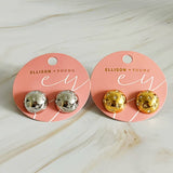 Starlight Sphere Stud Earrings – Silver