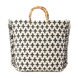 Myra Starlit Loom Hand-Embroidered Canvas Tote Bag – Twilight Sand