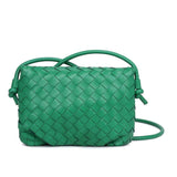 Kylo Woven Envelope Crossbody Bag Kelly Green