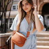 Sutton Crossbody Sling Bag Brown