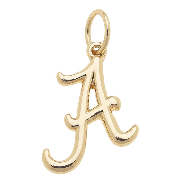 Alabama Crimson Tide Shiny Gold Logo Charm Game Day Layering