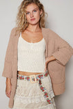 Floral Embroidered Belt – Cream & Ruby | Beaded Straw Buckle | Pol Clothing
