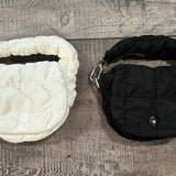 Puffer Bag Keychain Coin Purse Black