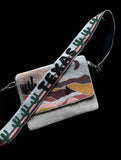 Hand Beaded Western Texas Cactus Crossbody Purse Bag Strap