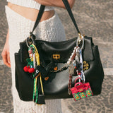 Cherry Pop Beaded Keychain Bag Charm