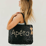 Sandbar Carryall Summer Tote – Black (Apéro)