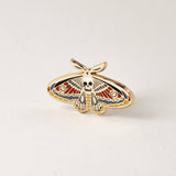 Death’s-Head Hawkmoth Hard Enamel Pin – Gold Tone