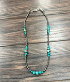 Handmade Clustered Gemstone Western Bead Necklace – Adjustable 22–27"