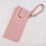 Simply Button Up Glass Case Bag Charm Pink