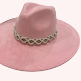 Handwoven Macramé Boho Western Hat Band, Adjustable