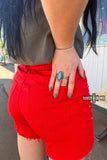 Cowtown Scarf Slide Ring | Turquoise Western Wild Rag Slide