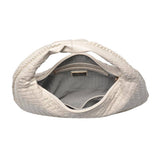 Victoria Woven Vegan Leather Hobo Bag | Natural