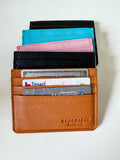 Pink Leather Boot Stitch Card Holder