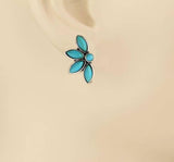 Southwestern Western Stud Post Earrings Turquoise