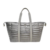 Puffer Weekender Duffle Bag – Pebble Gray