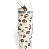 White Mocha Mushroom Print Stainless Steel Insulated 30 oz Tumbler