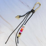 Heart And Beads Keyring Bag Charm